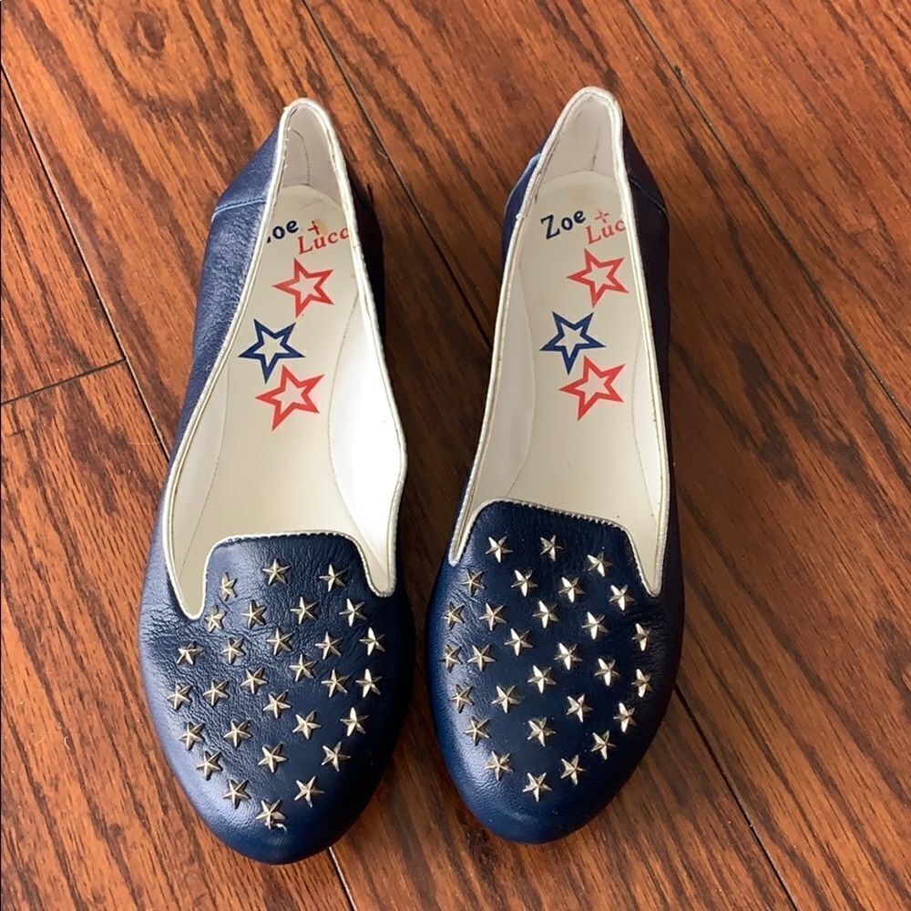 New Zoe + Luca patriotic loafers. Sz 7.5